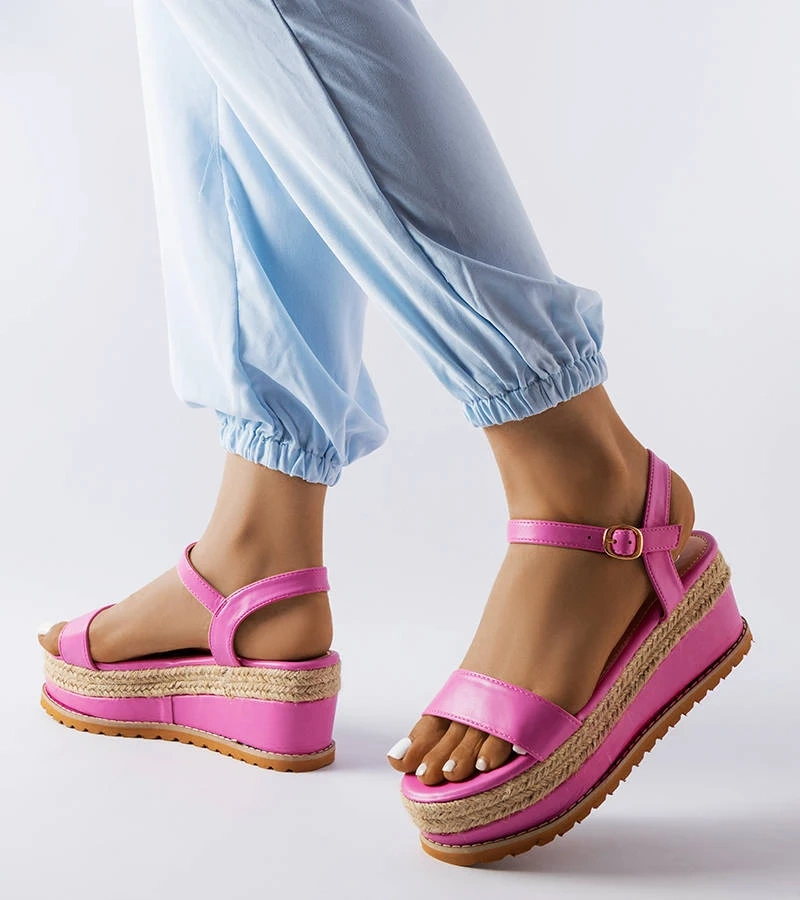 Rosa Keilabsatz Sandalen von Access