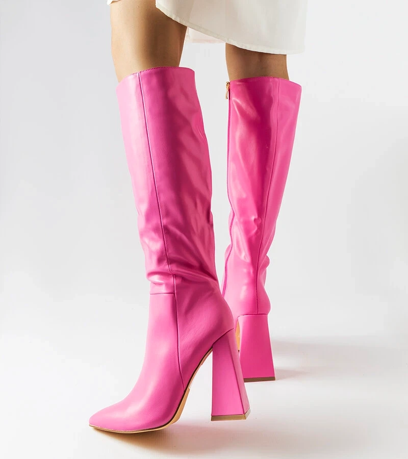 Rosa Stiefeletten mit Absatz von Medicina