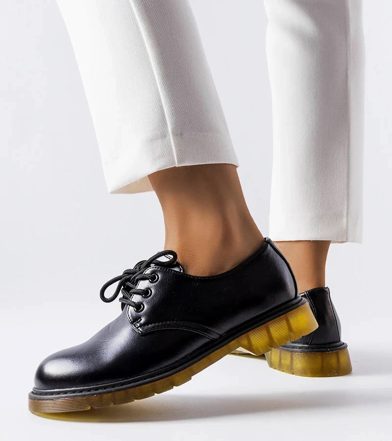 Schwarze Halbschuhe im Parfait Stiefel-Stil