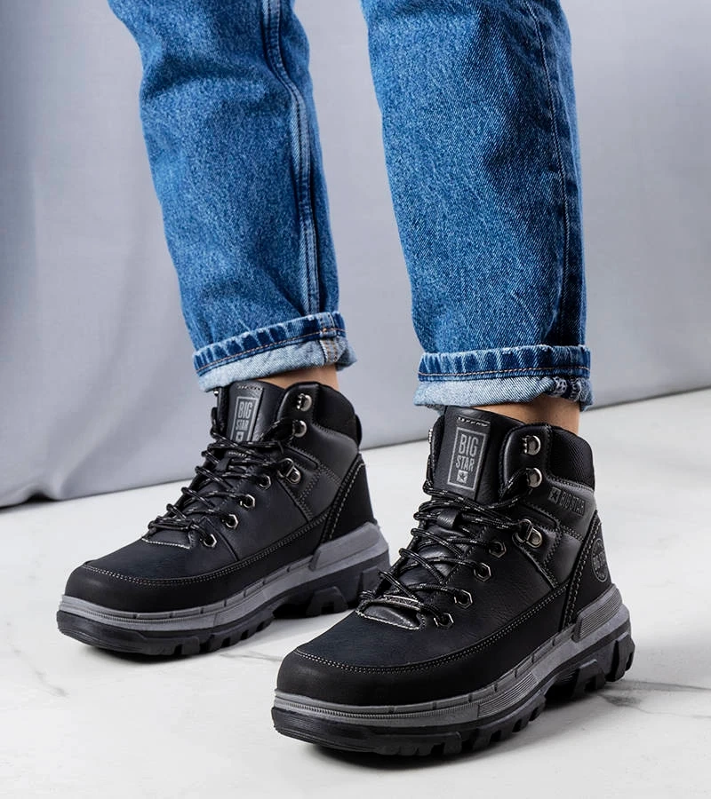 Schwarze Big Star KK274222 BLACK Stiefel