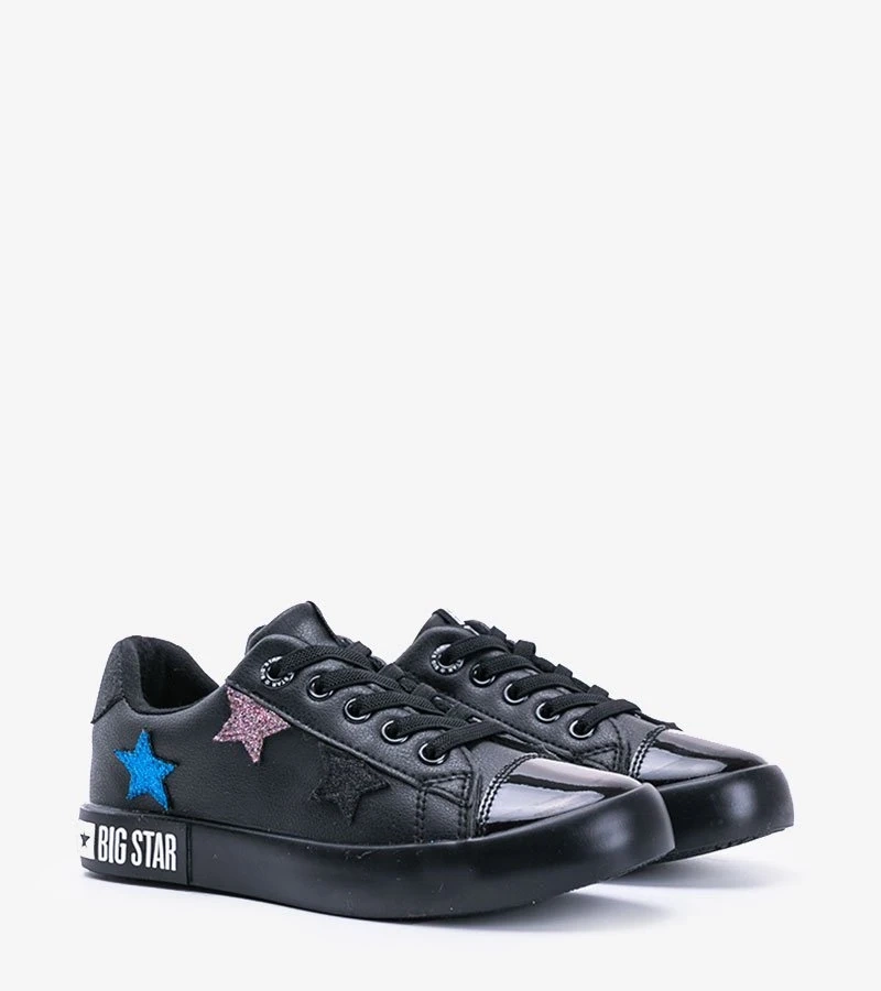 Big Star schwarze niedrige Kinder-Sneaker Light