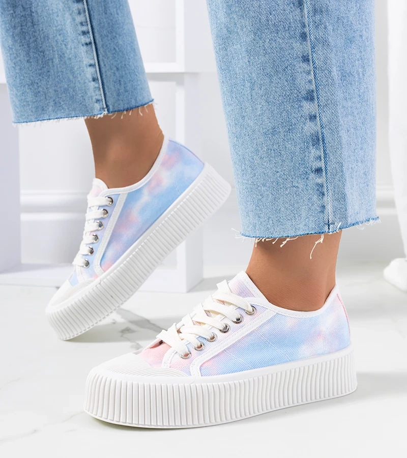 Blau-rosa Damen Sneakers Steen