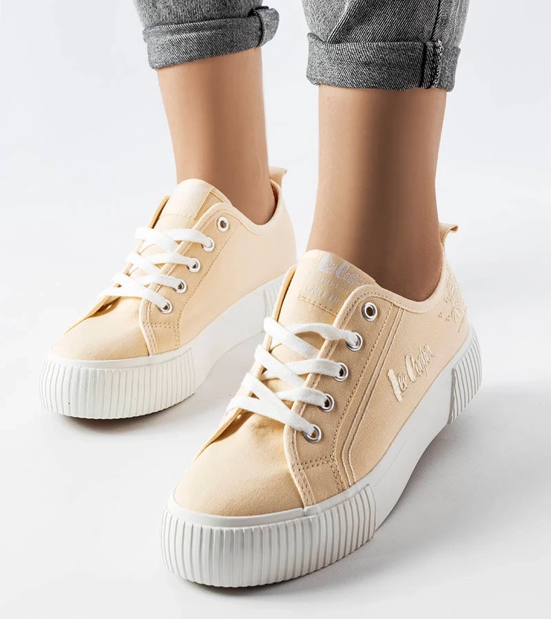Beige Sneakers Lee Cooper LCW-23-31-1808L