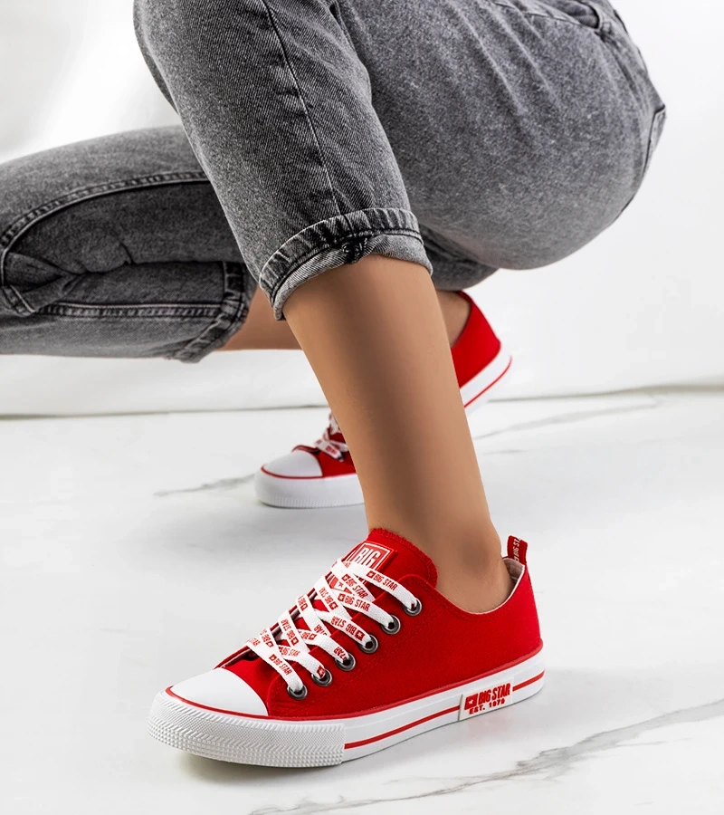 Rote klassische Sneaker Big Star KK274104