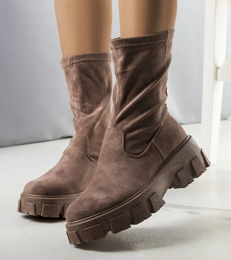 Braune Damenstiefeletten Makayla