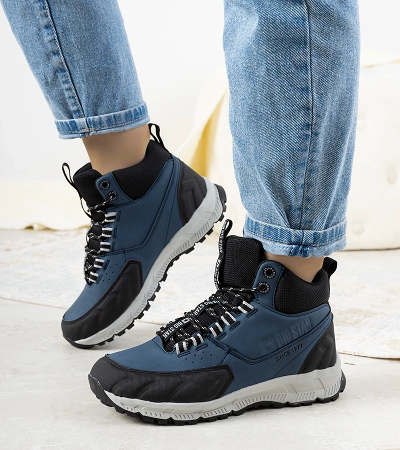 Blaue Trekking-Schuhe Big Star Ivanna
