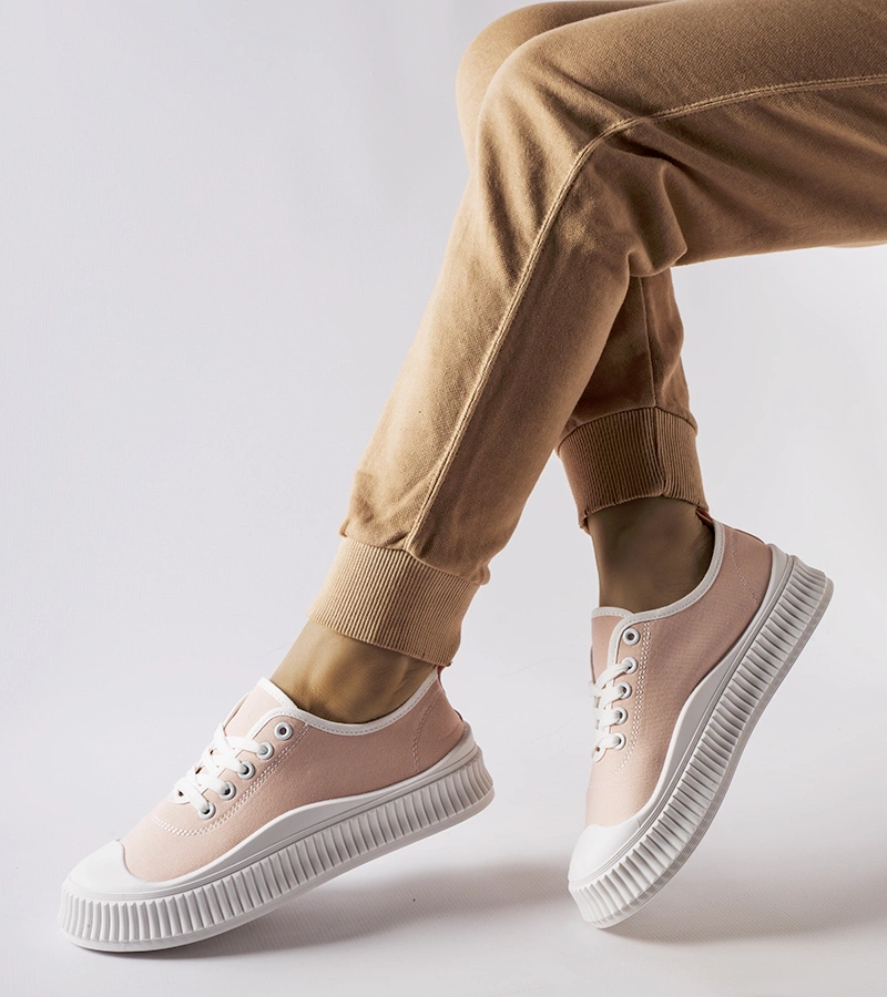 Rosa Collepepe Plattform-Sneakers