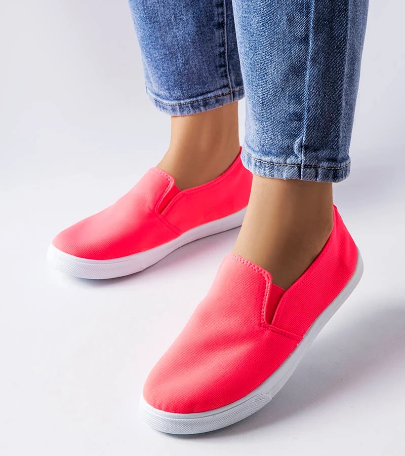 Rosa Stoff-Slip-On-Tennisschuhe Louisville