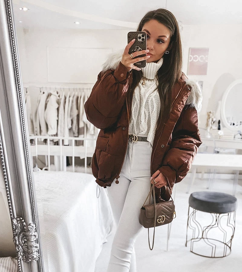 Lockere braune Jacke von Joaquin