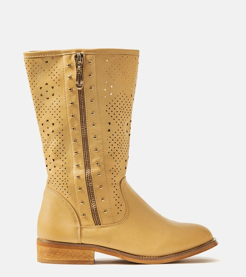 Beige Kinderstiefeletten Zaina