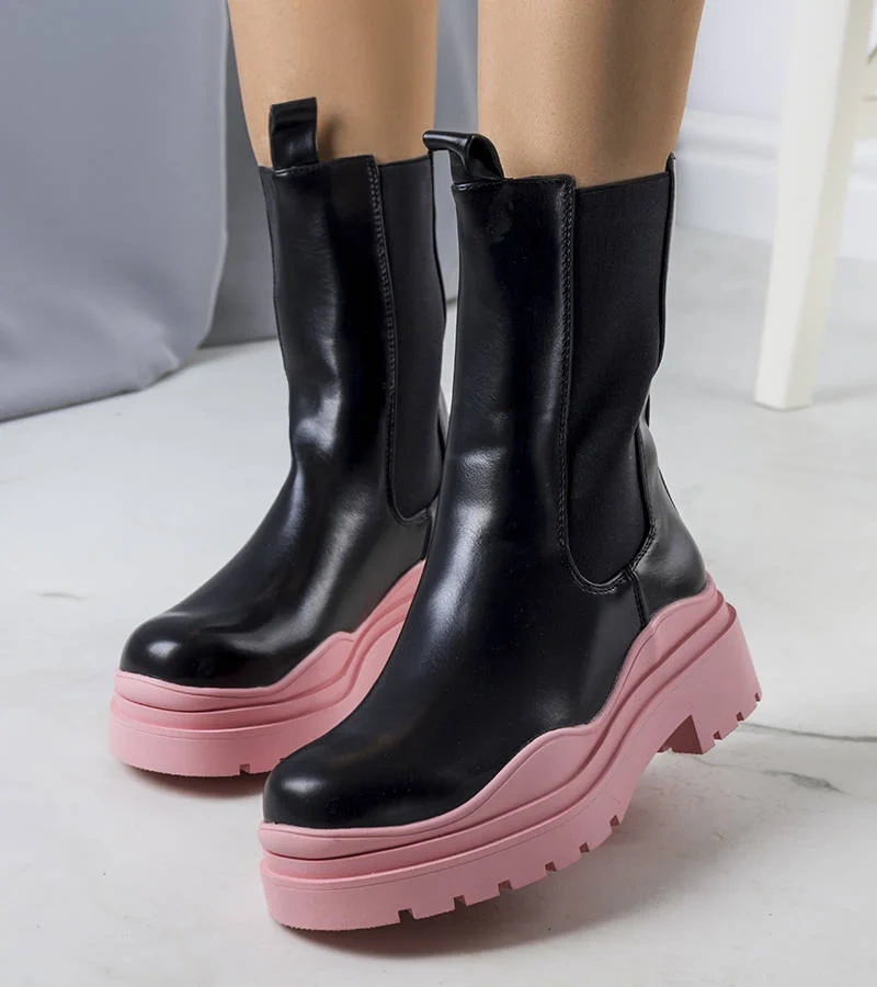 TIMBERKI TRAPPERSCHUHE  DAMENSCHUHE DAMEN SCHUHE HALBSCHUHE 851 ROSA/WEISS