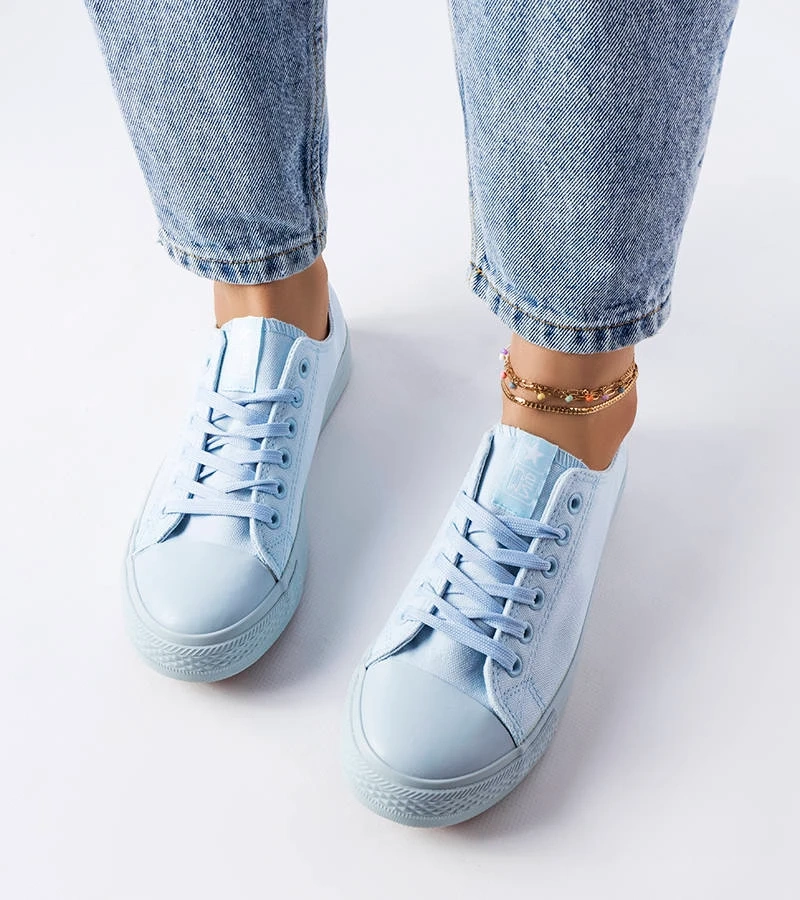Blaue Stoff-Sneaker Esmeraude