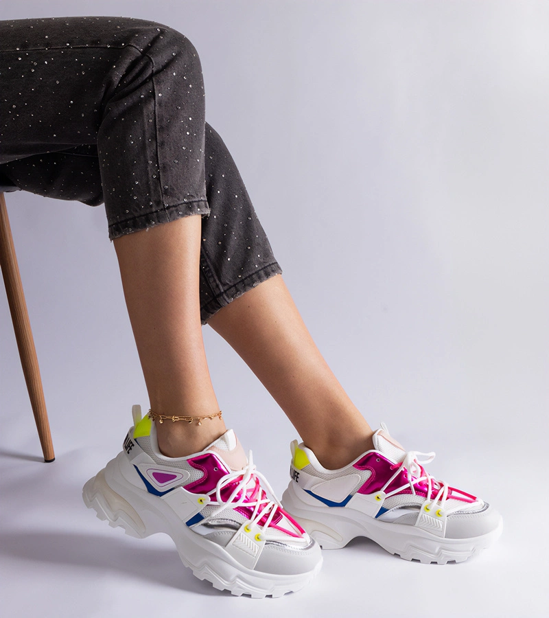 Weiß-rosa Sportsneaker Sulamita