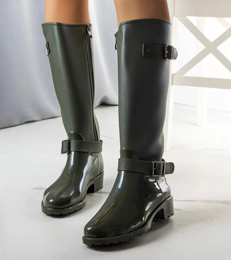 Grüne hohe Gummistiefel von Lahti