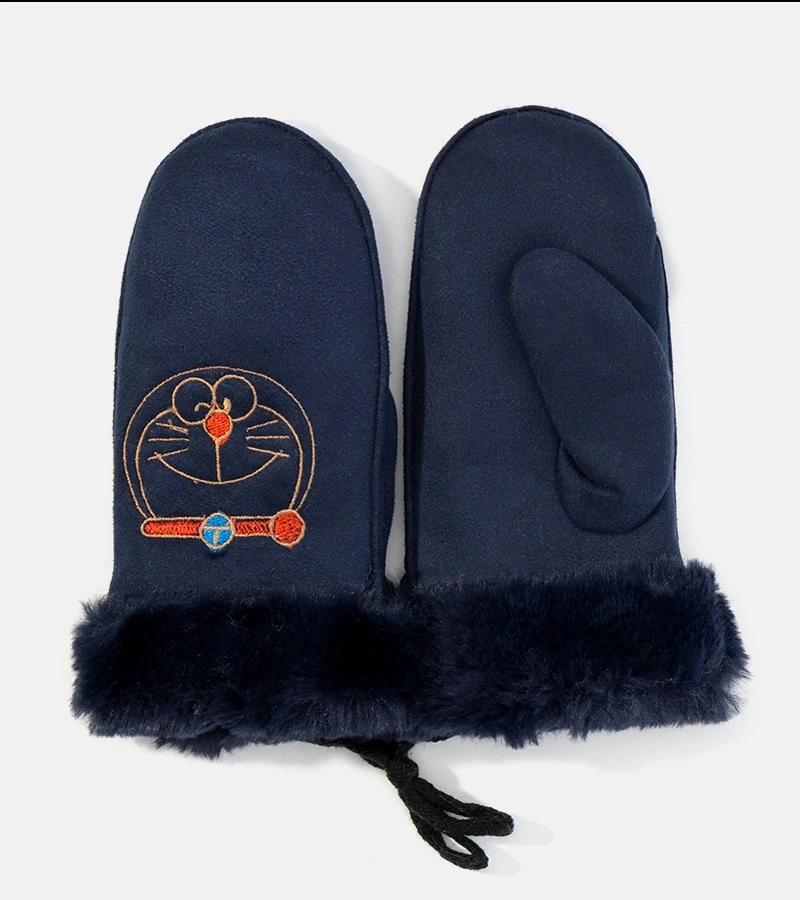 Marineblaue Kinderhandschuhe Kitty