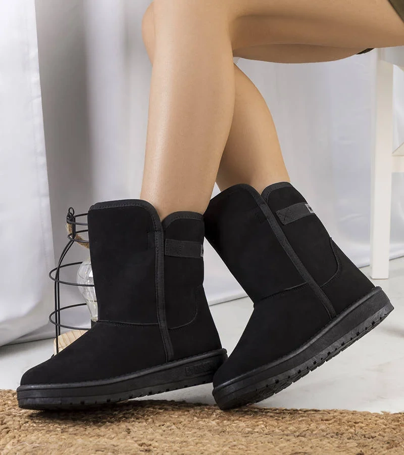 Schwarze Schneestiefel Big Star KK274618