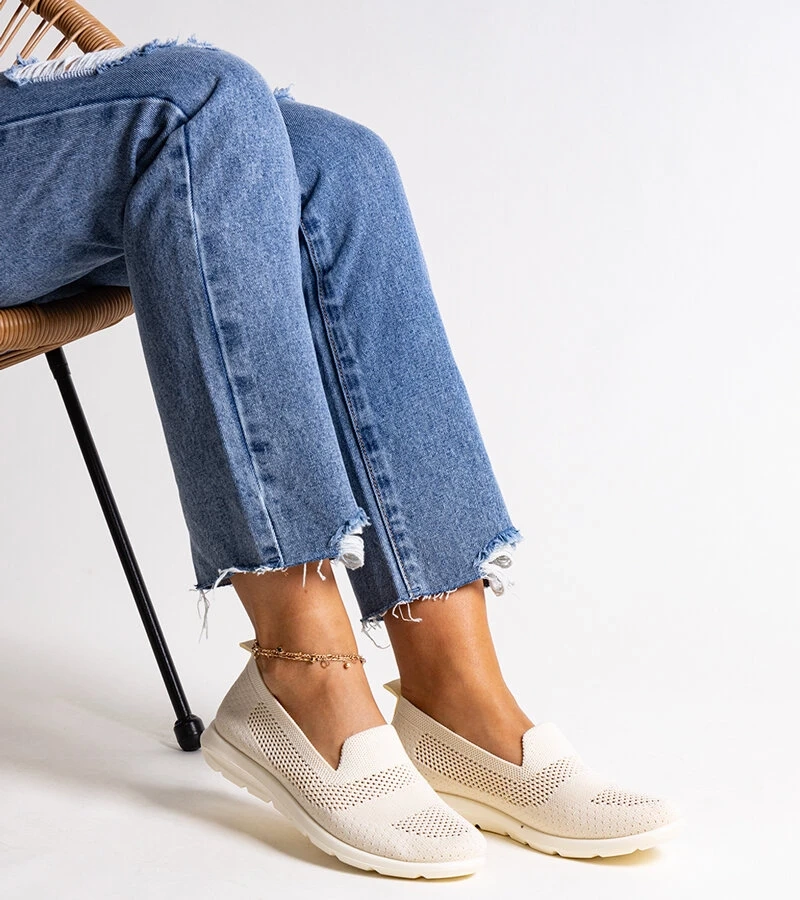 Rahims beige Tennisschuhe mit Schaumsohle