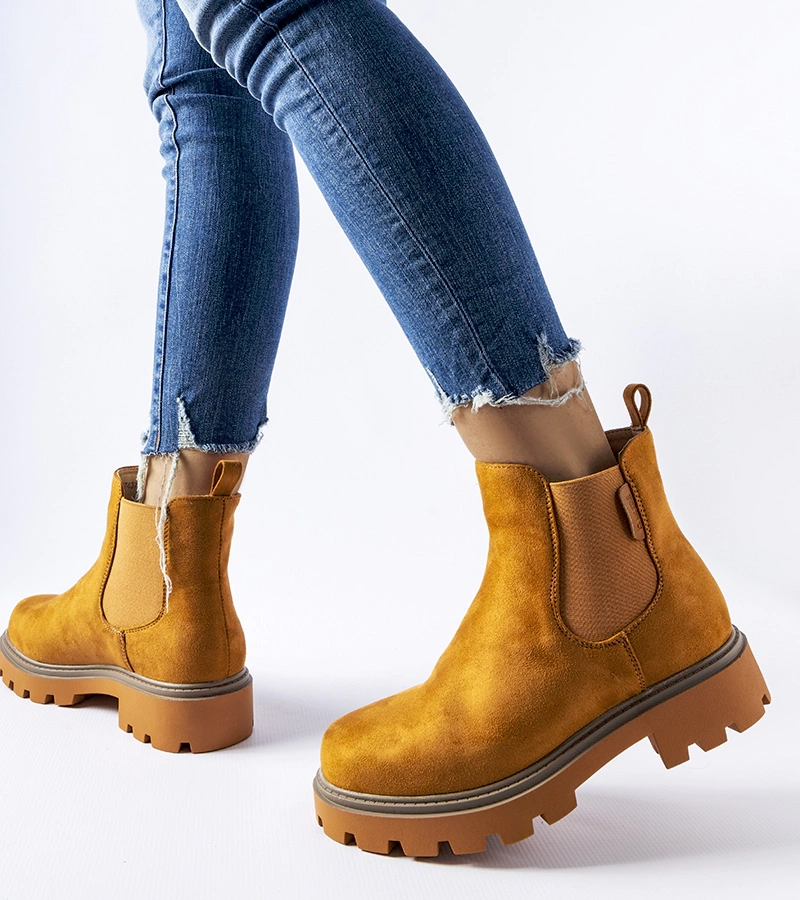 Braune, gefütterte Stiefeletten Big Star MM274374