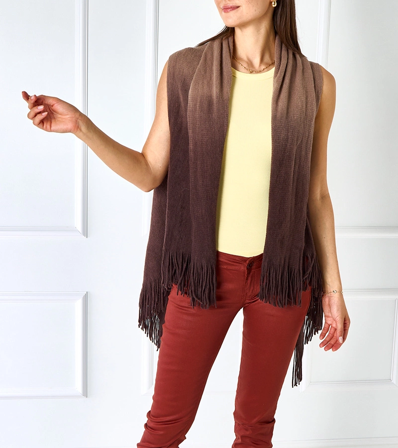 Braune Fransenjacke Lankinaka