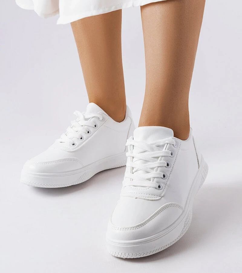 Weiße sportliche Donato Sneakers