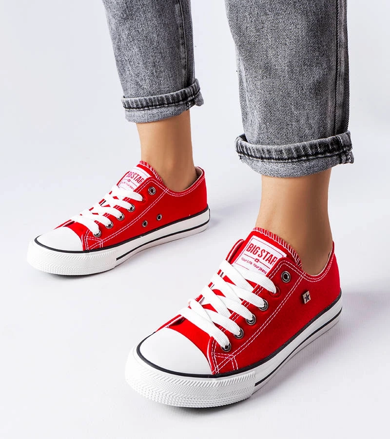 Rote klassische Turnschuhe Big Star T274020603