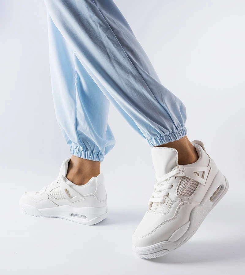 Weiße Sneakers aus verbundenen Materialien von Malas