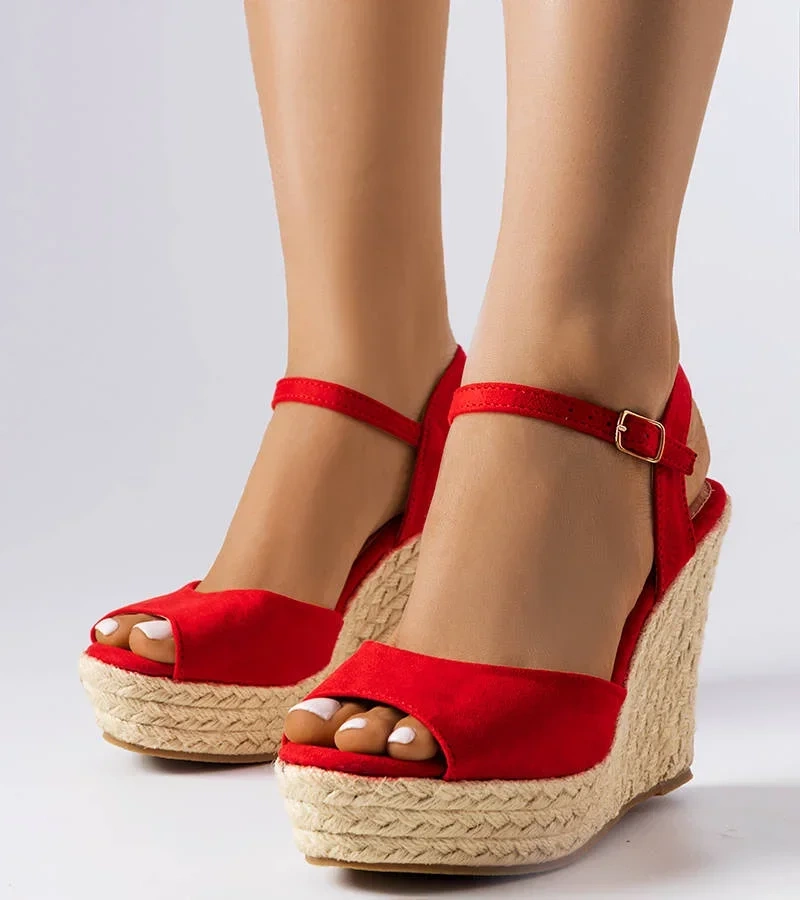 Żółte czółenka na słupku z motywem skóry wężą Dolores