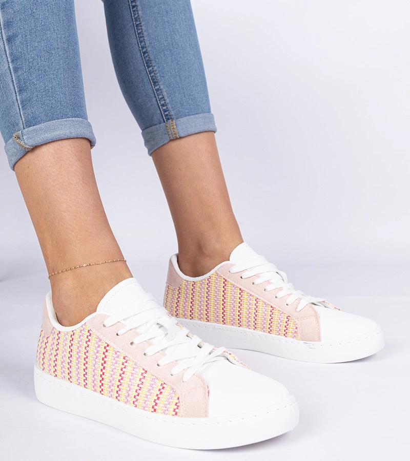 Rosa Damen-Sneaker aus Stoff Bellisio