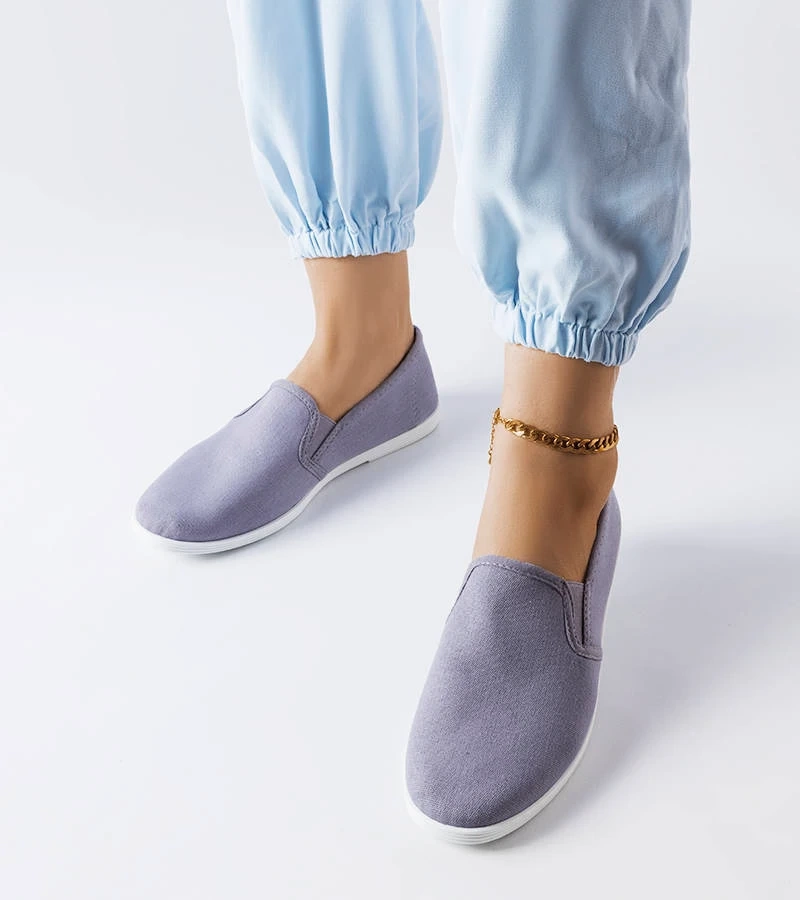 Graue Stoff-Turnschuhe von Quincy