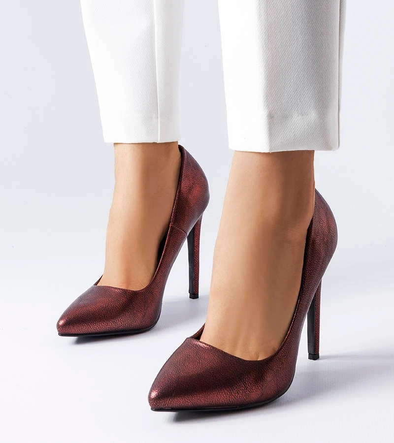 Rote Glitzer-Pumps von Sébastopol