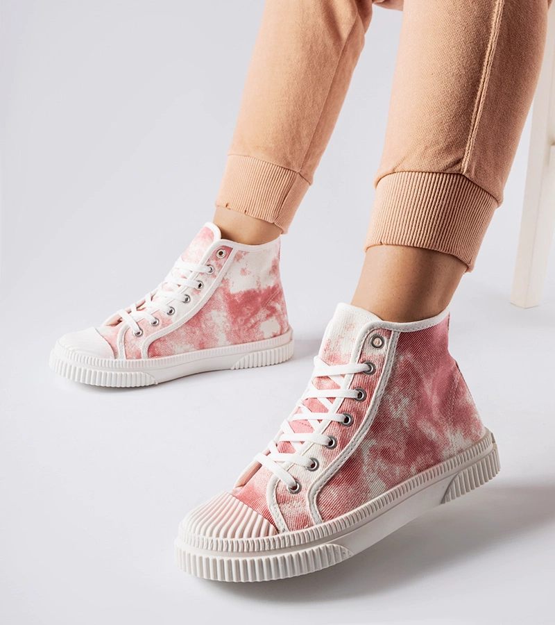 TIMBERKI TRAPPERSCHUHE DAMENSCHUHE DAMEN SCHUHE HALBSCHUHE 851 ROSA/WEISS