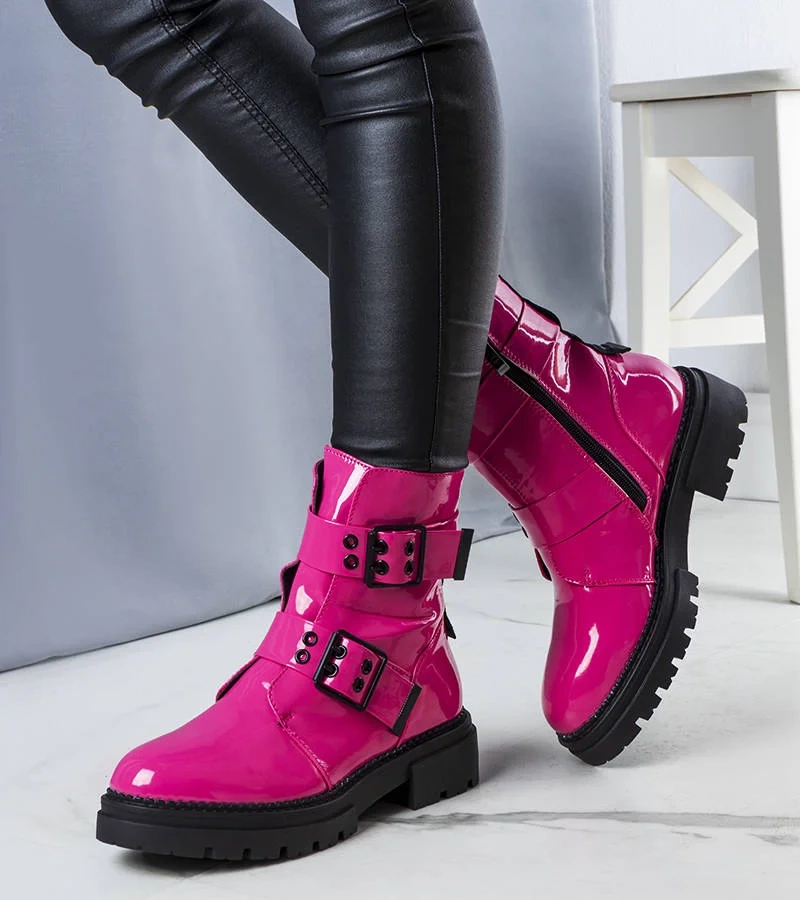 TIMBERKI TRAPPERSCHUHE  DAMENSCHUHE DAMEN SCHUHE HALBSCHUHE 851 ROSA/WEISS