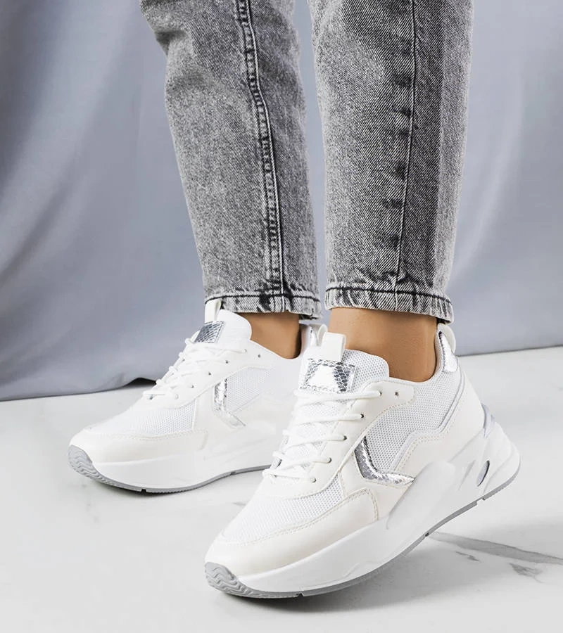 DAMEN LAUFSCHUHE TURNSCHUHE SNEAKER SPORTSCHUHE 9115# WEISS