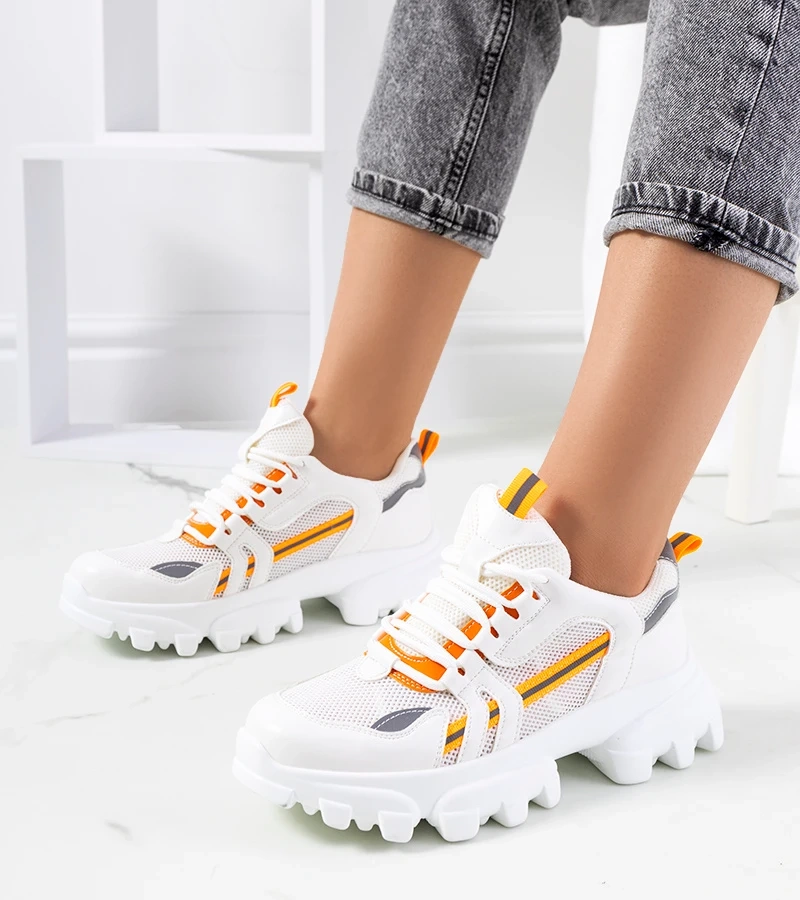 Weiße Damen-Sneakers Bernier