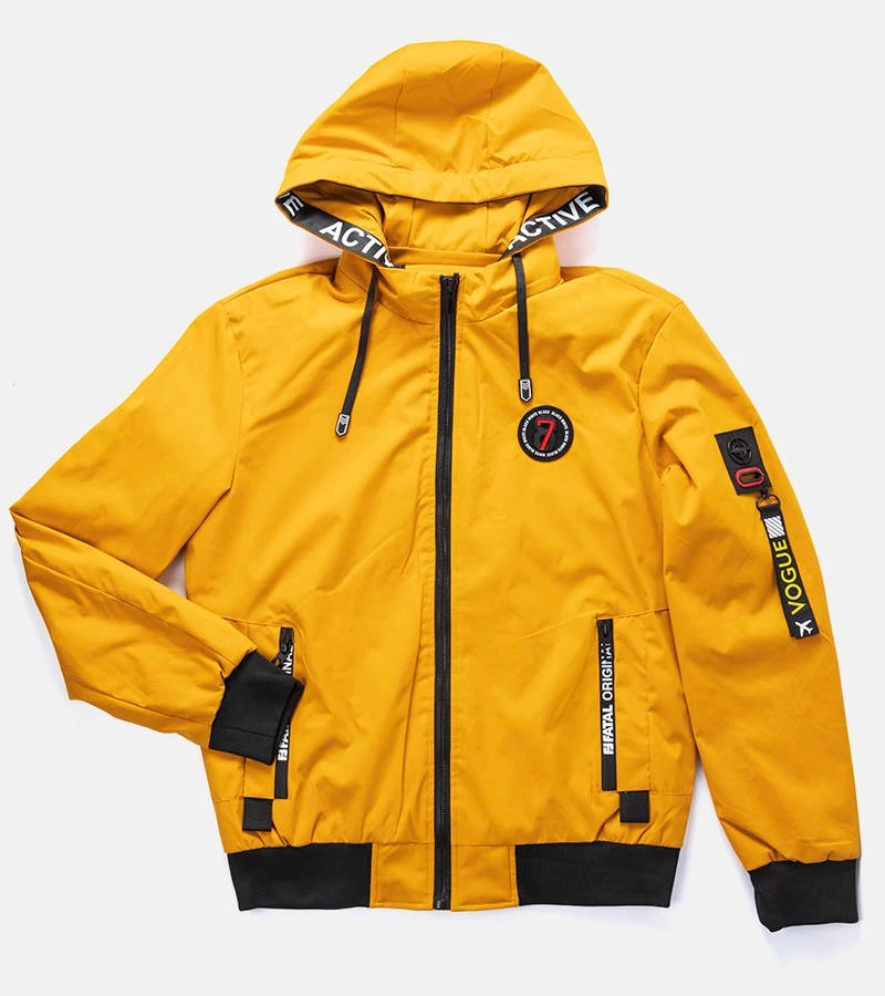 Gelbe Herren Übergangsjacke Tollmache