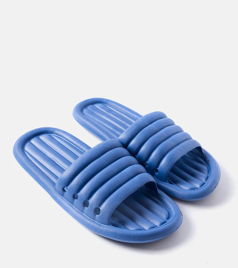 Blaue Herren-Pantoletten Fugère