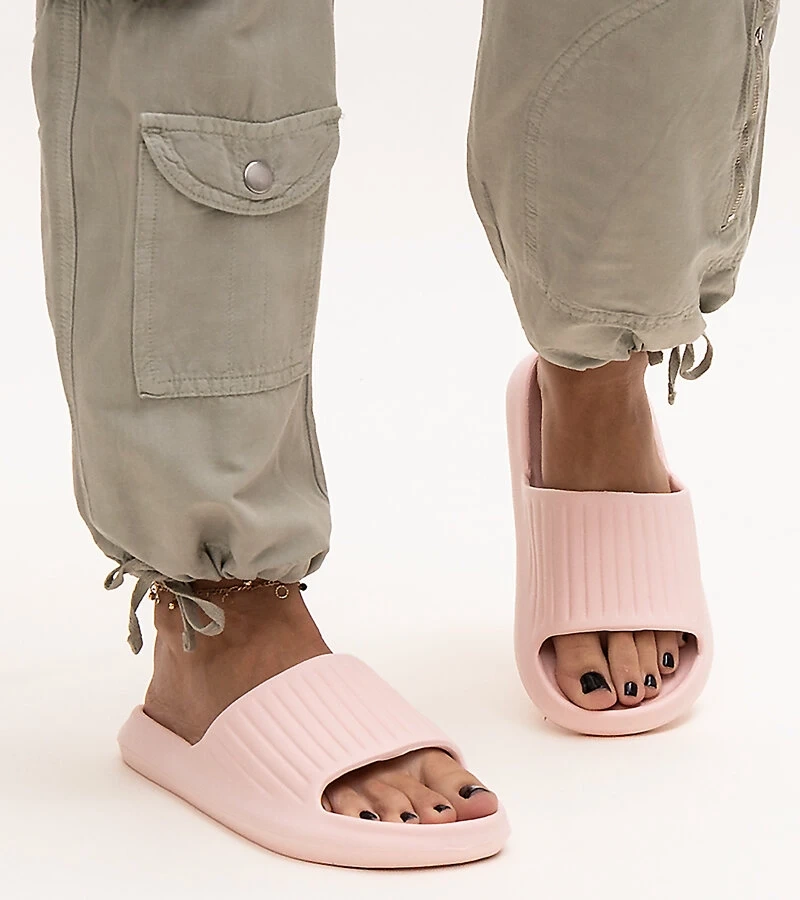 Rosa Gilly Schaumstoff-Pantoffeln