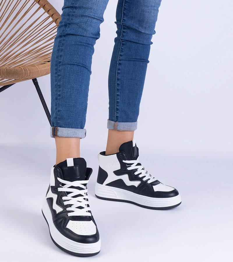 Damen-Sneakers Shadolina in Weiß und Schwarz