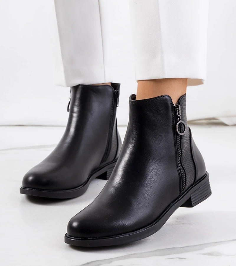 Schwarze Stiefeletten Lakeshore