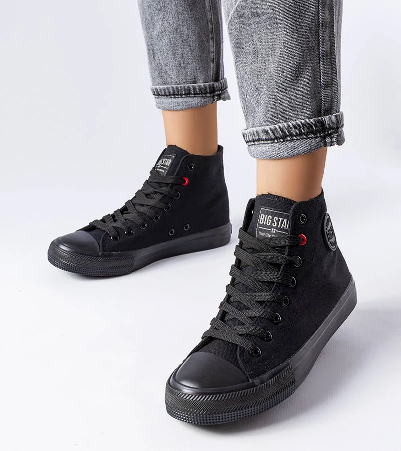 Schwarze High-Top-Sneaker Big Star T274033