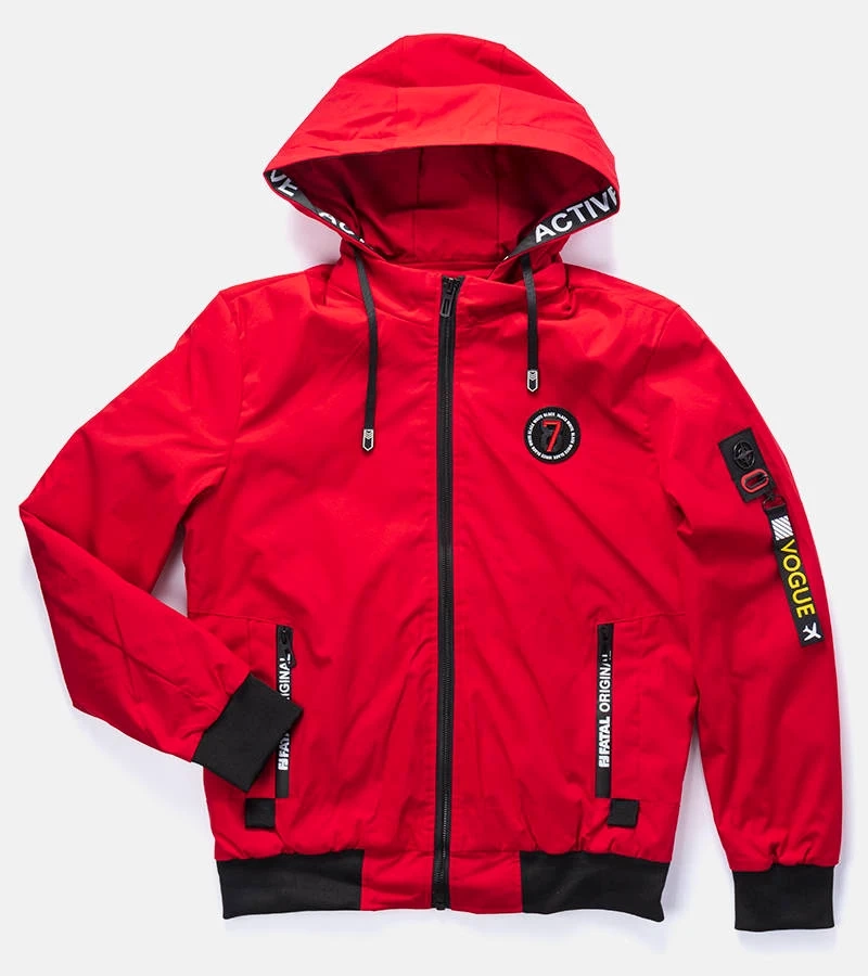 Rote Herren Übergangsjacke Tollmache