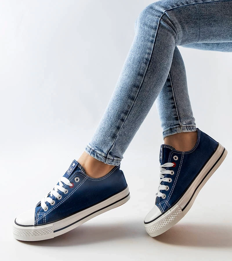 Blaue Stoff-Sneaker von Catherine