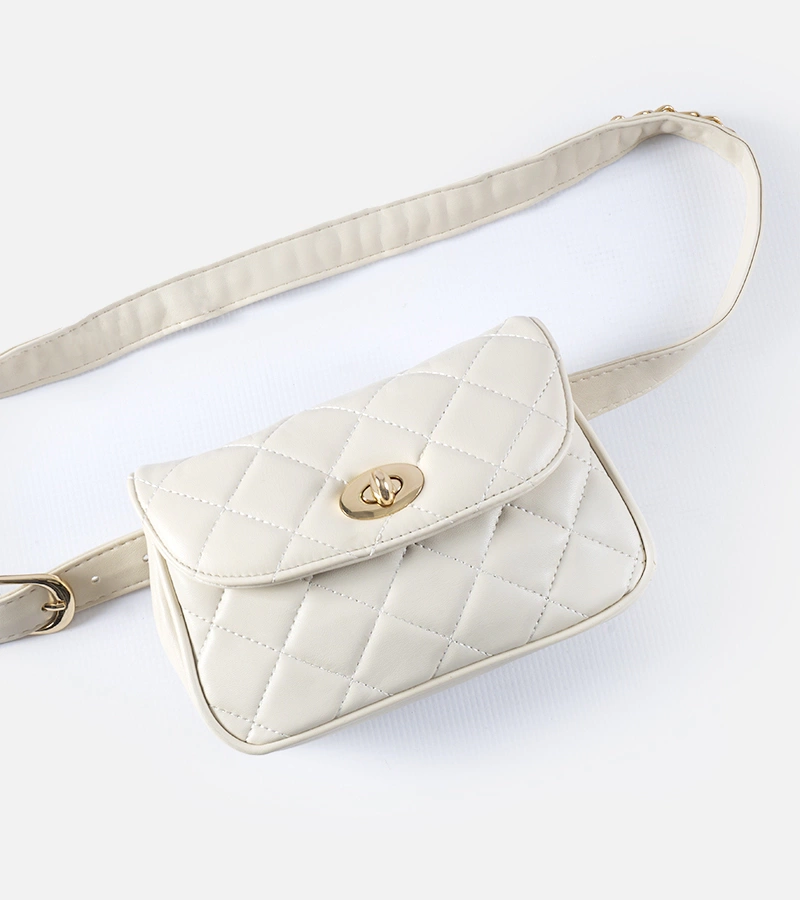 Beige gesteppte Mattoon Tasche