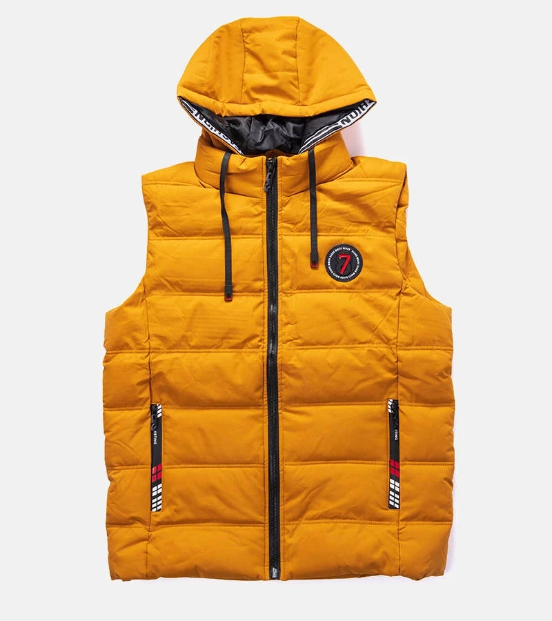 Gelbe Herren Steppweste Allaire