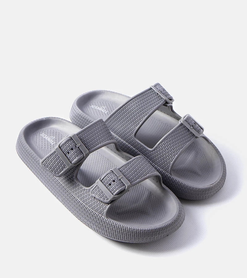 Graue Herren-Pantoletten Karersee