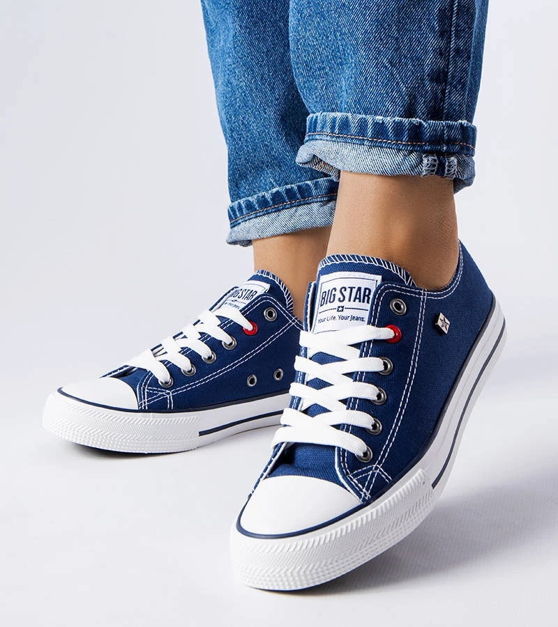 Marineblaue klassische Turnschuhe Big Star T274021403