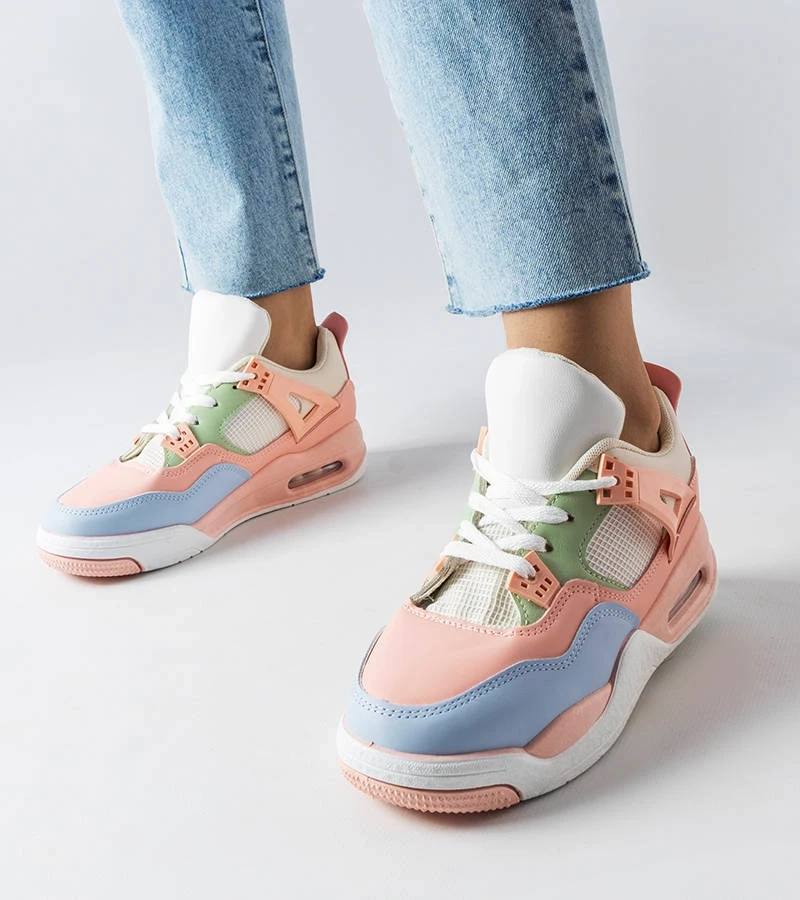 Rosa Sneakers aus gemischten Materialien von Malas