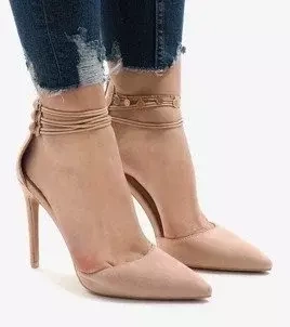 HIGHT HEEL DAMENSCHUHE PUMPS STÖCKELSCHUHE 4524-14 BEIGE