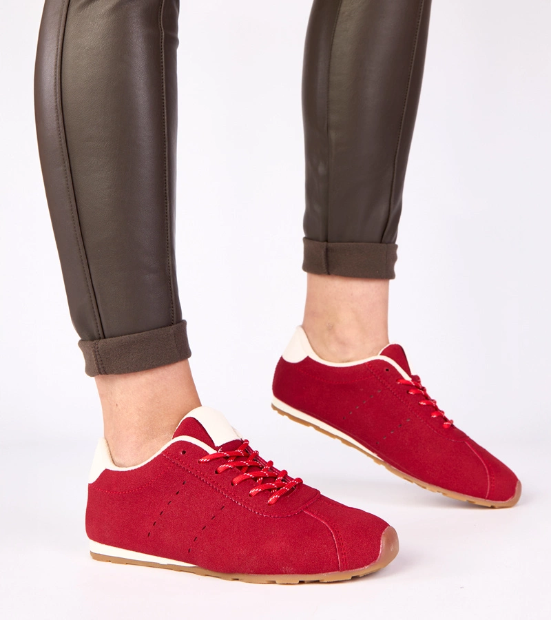 Rote Sneakers mit weißem Akzent Birna
