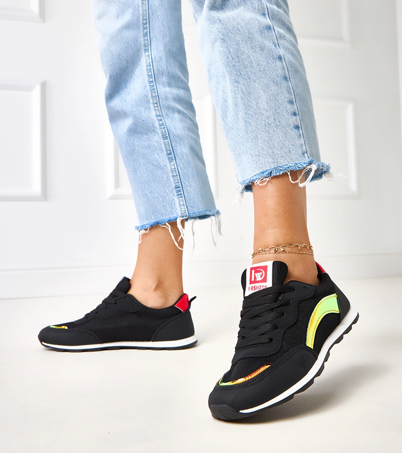 Schwarze sportliche Sneakers von Caviour